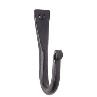 Smedbo B056 2 3/8 in. Single Wardrobe Hook in Black Wrought Iron from the Classic Collection